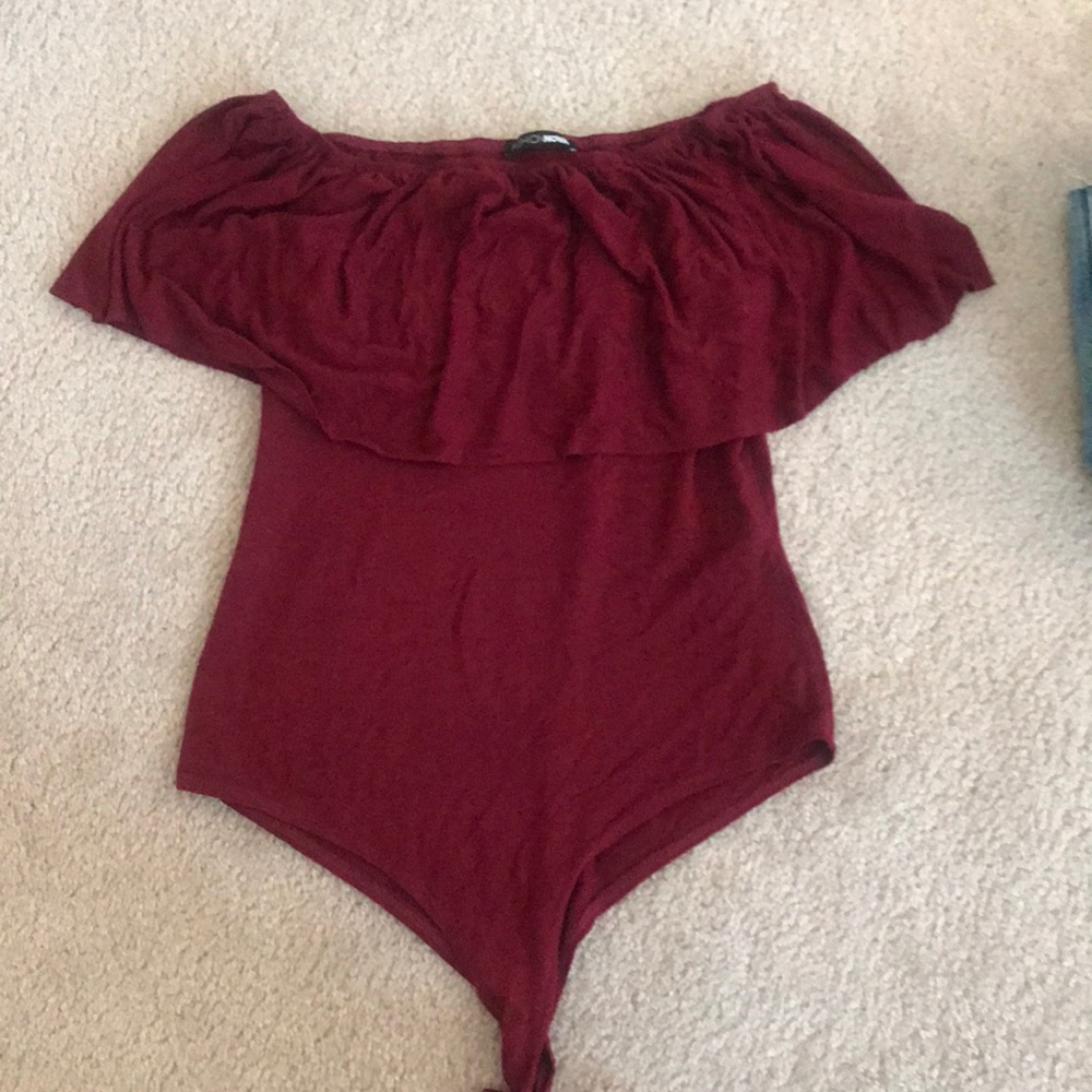 Off the shoulder body suit